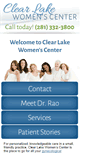 Mobile Screenshot of clearlakewomens.com