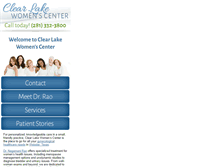 Tablet Screenshot of clearlakewomens.com